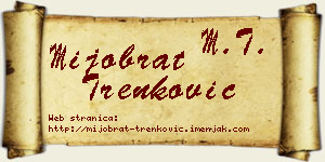 Mijobrat Trenković vizit kartica